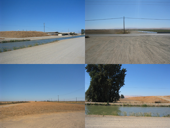 four views of proposed Los Banos Station site