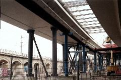 Lehrter with old viaduct in back
